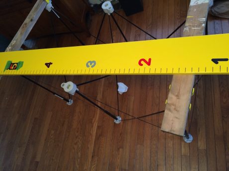 wooden growth chart