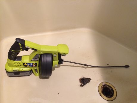 ryobi drain auger