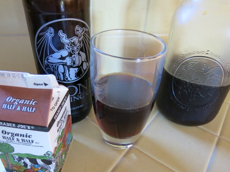 serving cold brew coffee