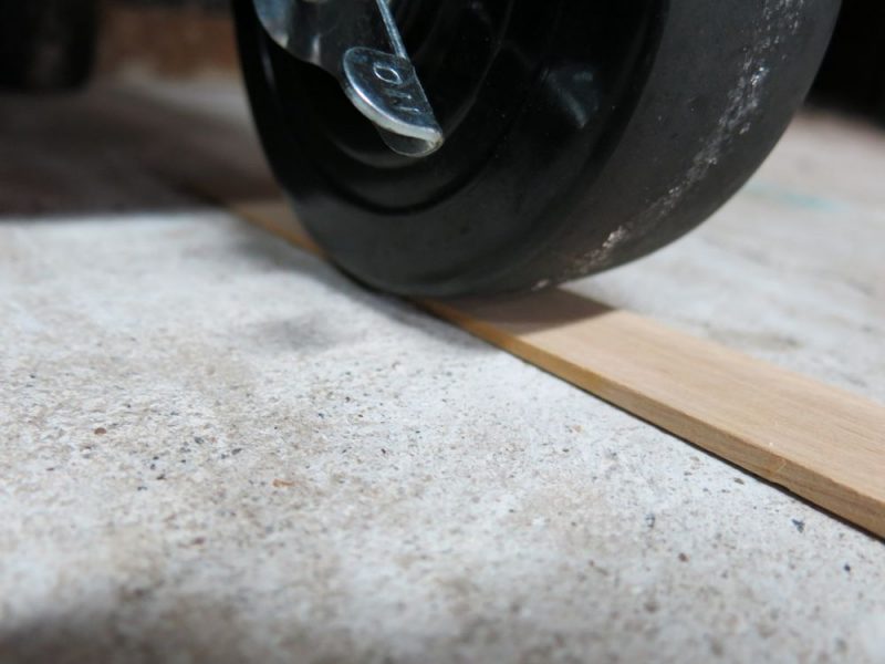 I'll confess, I used a shim to level things out.