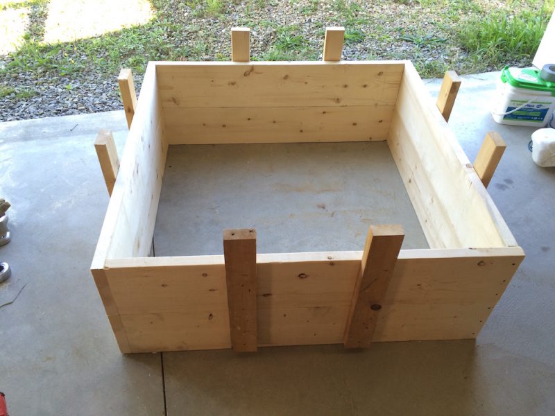 concrete fire pit