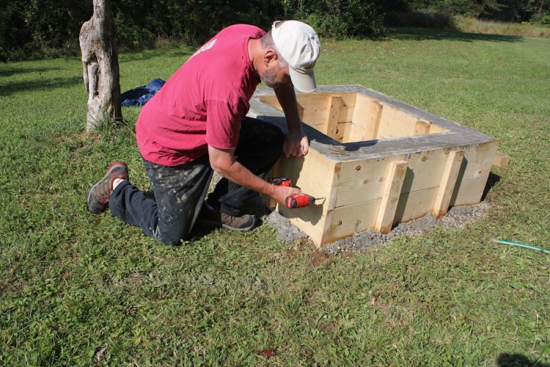 concrete fire pit