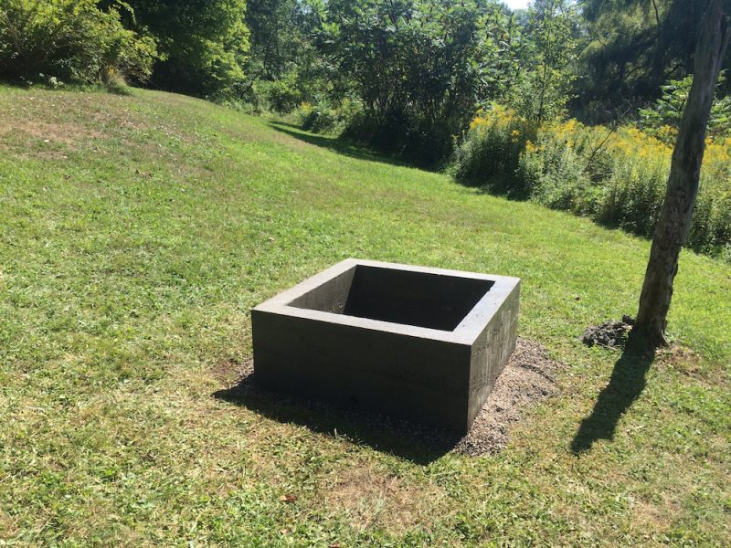 concrete fire pit