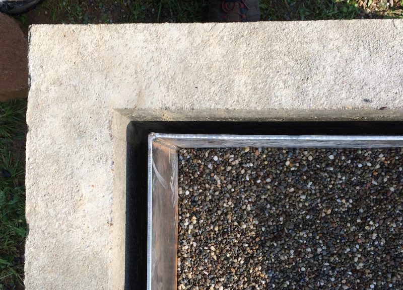 concrete fire pit