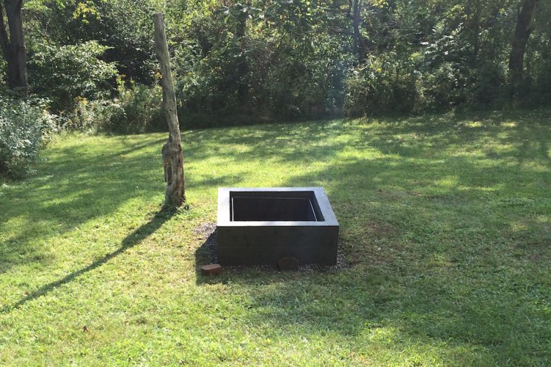 concrete fire pit