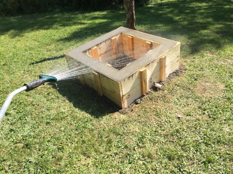 concrete fire pit