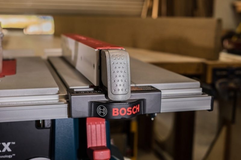 The Bosch REAXX fence is solid and precise