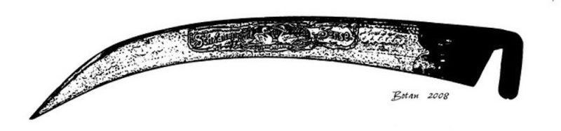 The European Blade is shorter and thinner. Illustration:onescytherevolution.com