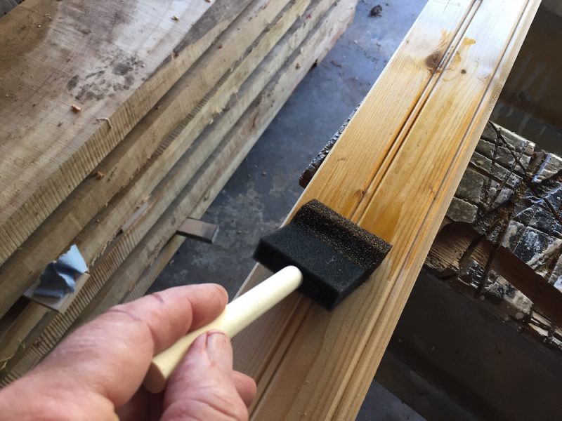 shellac on pine