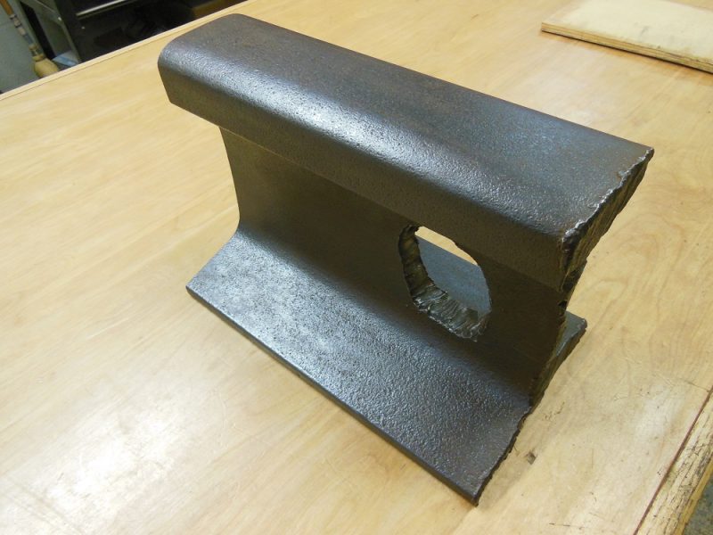 Railroad track anvil