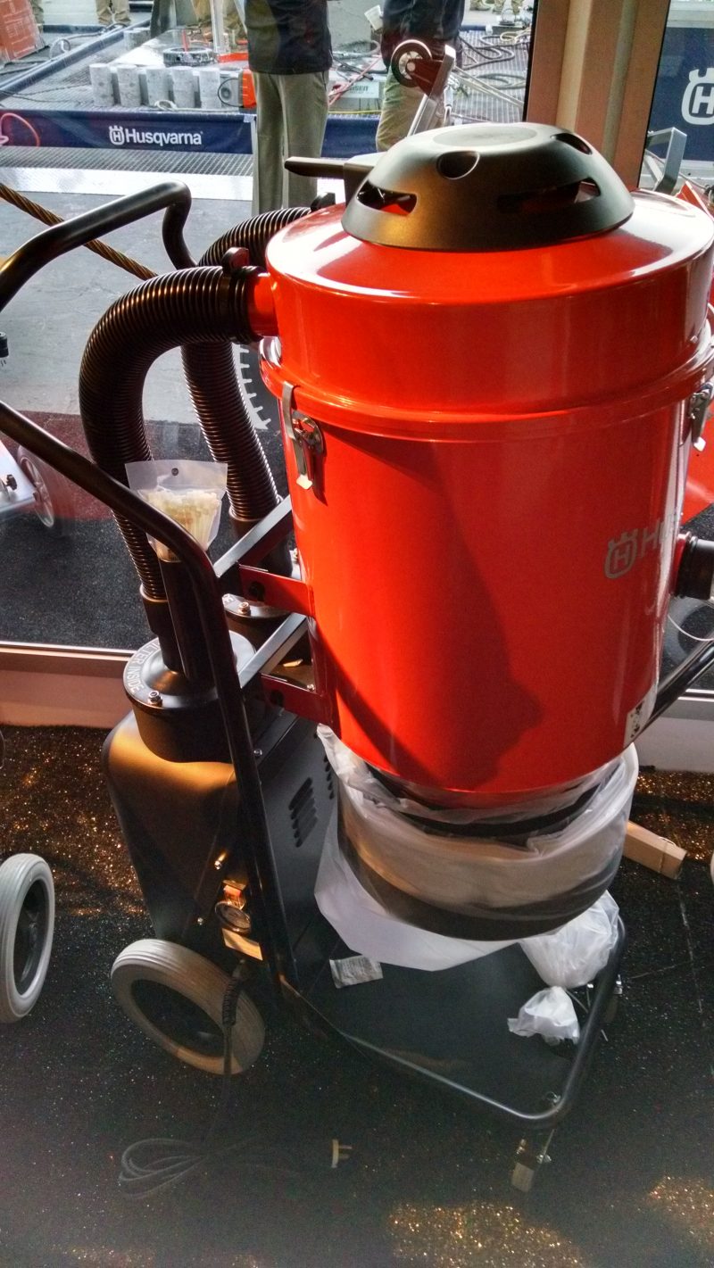 Husqvarna HEPA vac with Longopac continuous bag dispenser