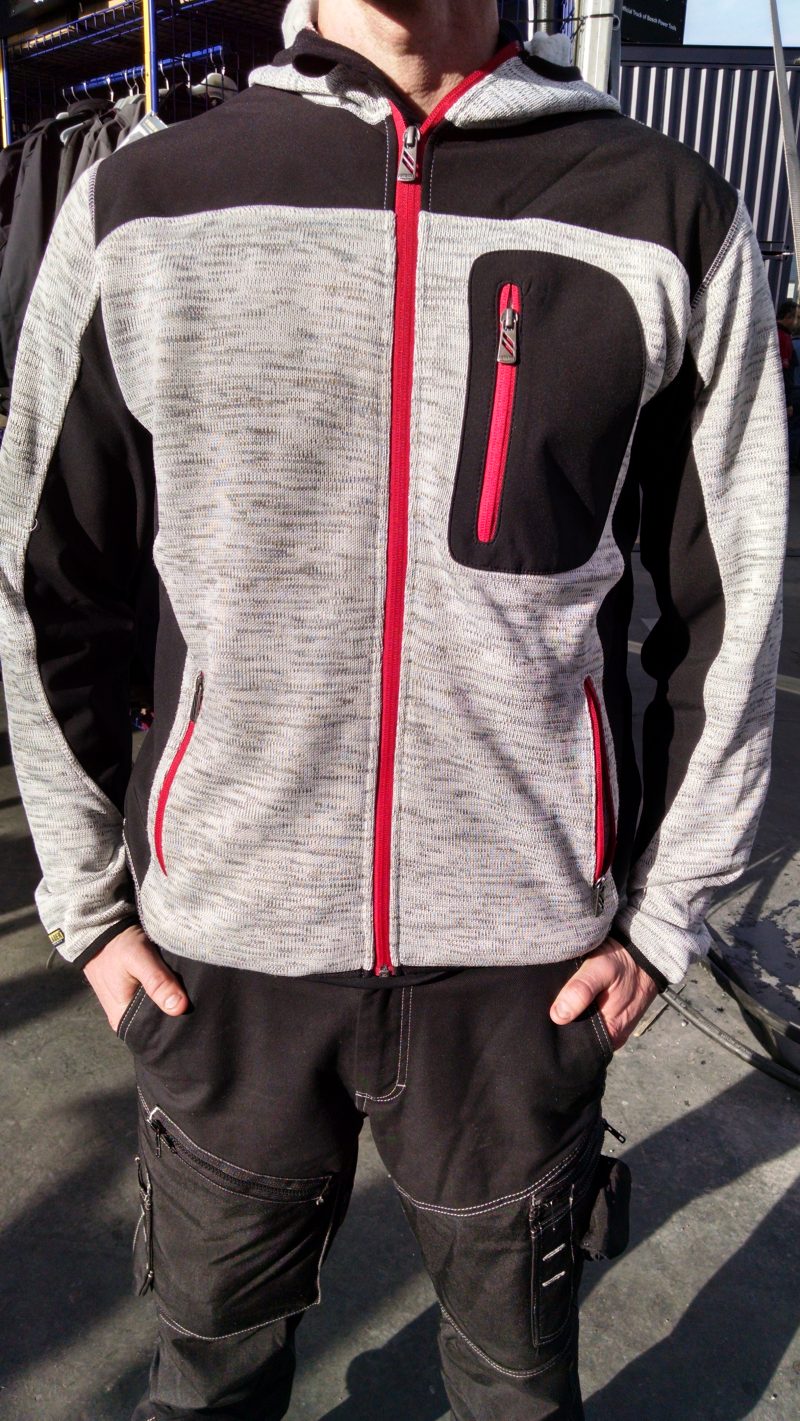 Blaklader #4940 knit jacket in light gray