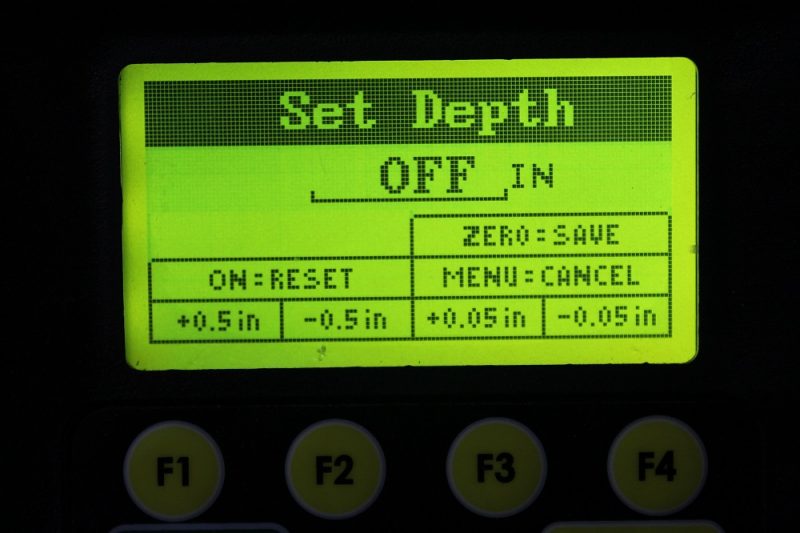 Electronic depth stop