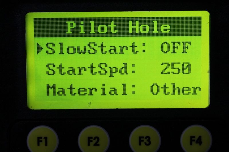 Pilot hole mode