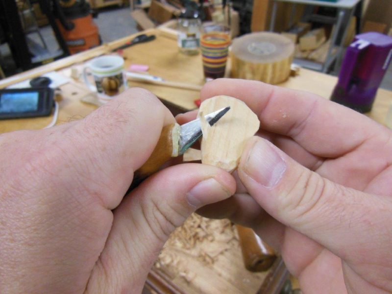 Carving the head