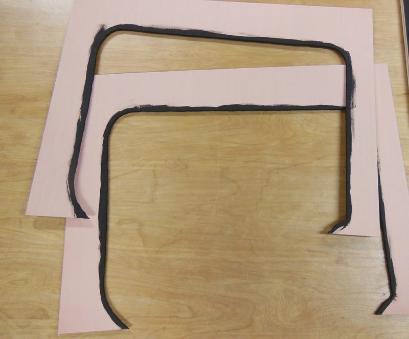 Layered wall art spacers