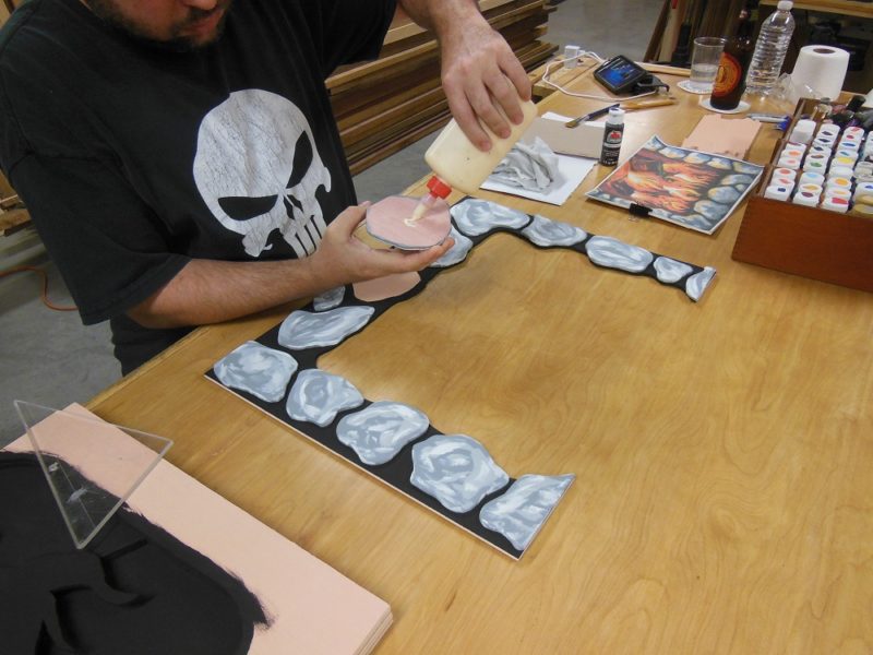 Gluing the rocks