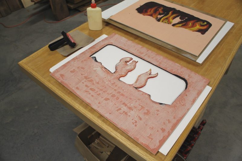 Glue on layer 2
