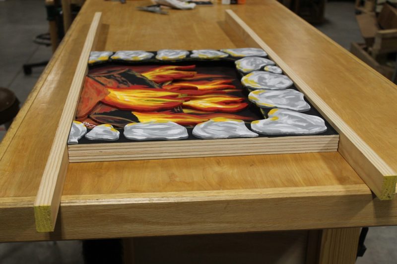 Wood for flame