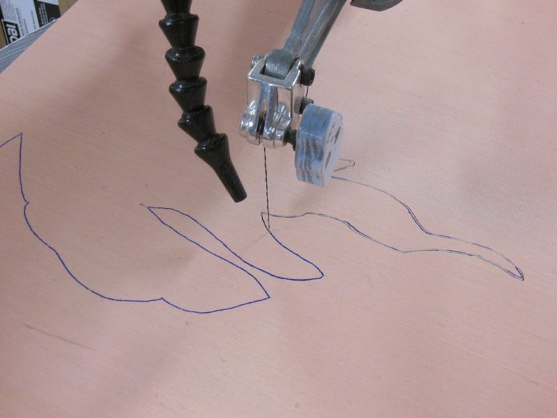 Cutting close up