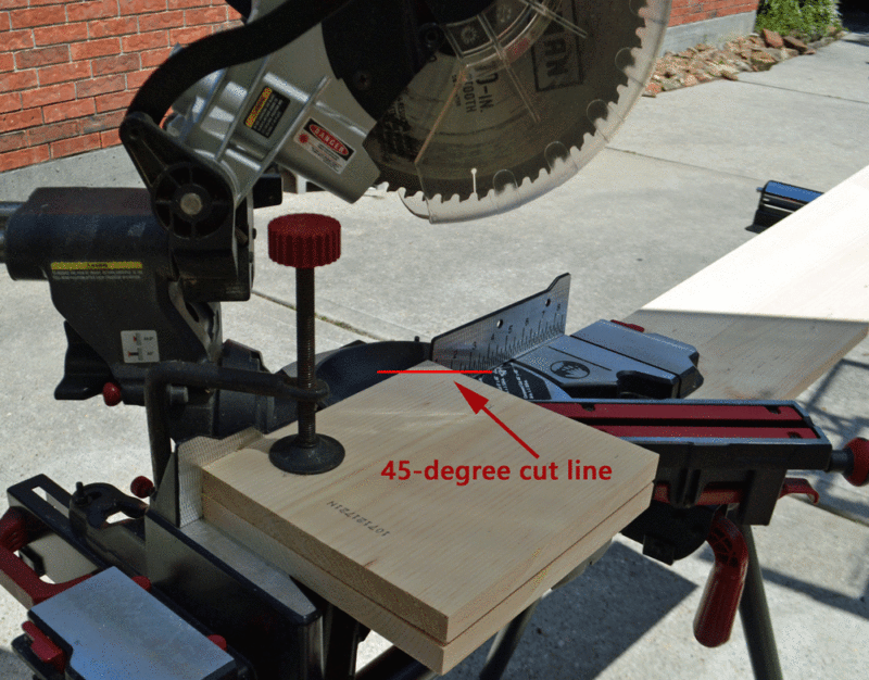 Chamfer cut DIY mail organizer