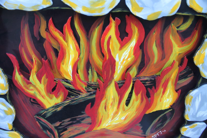 Flame close-up