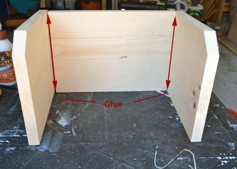Assembling outside frame DIY mail organizer