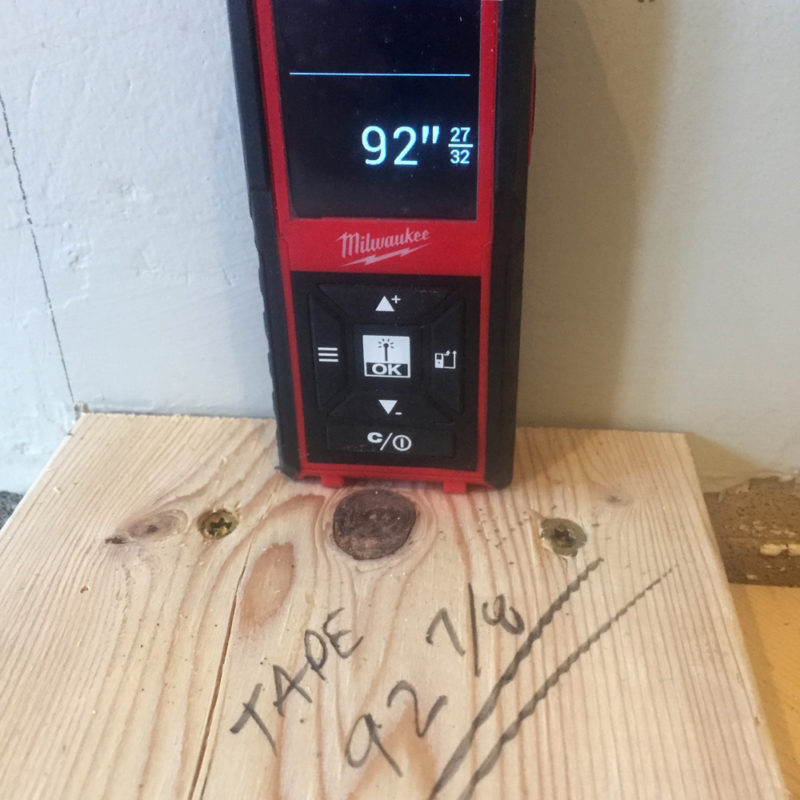 Laser distance measuring device