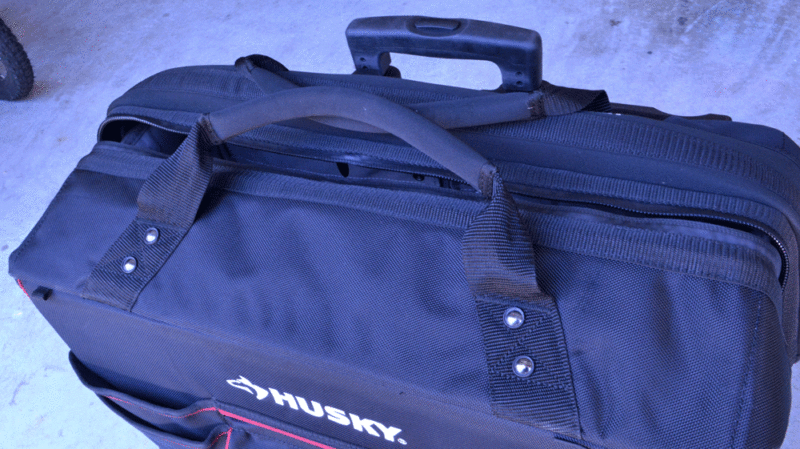 Husky rolling tote review handles