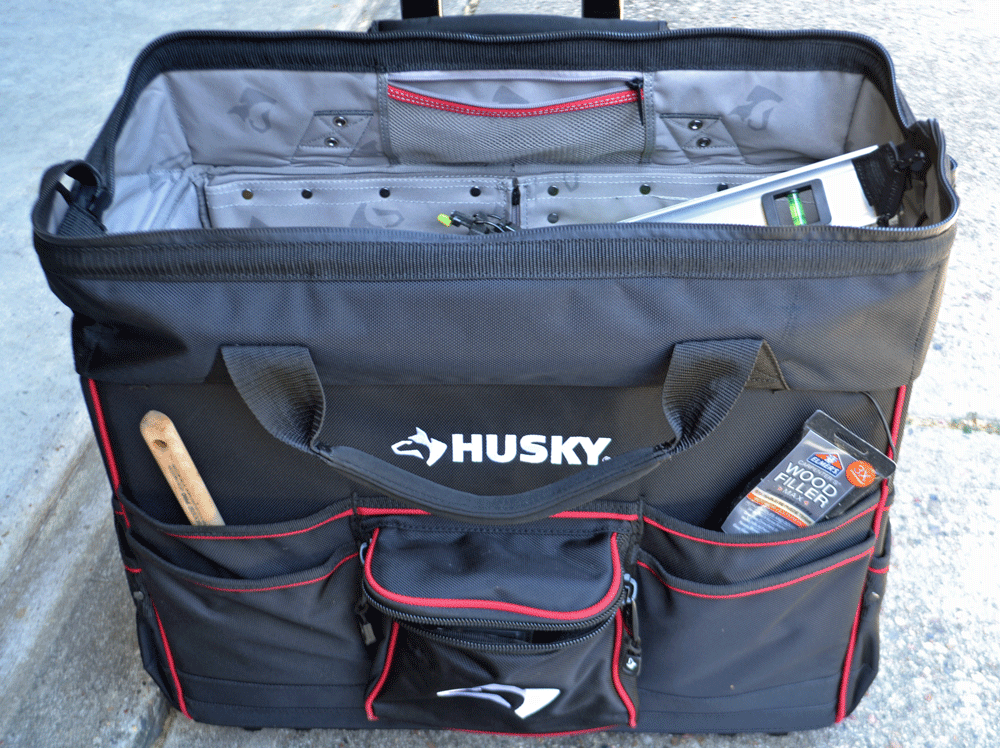 husky pro grade rolling tote