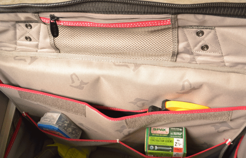 husky rolling tote review Mesh pockets