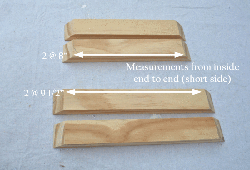 DIY tray frame miters