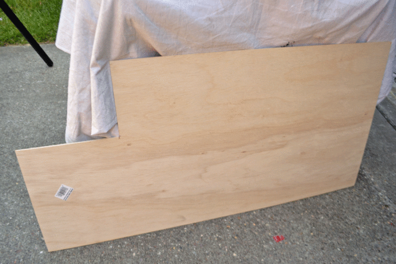 DIY tray plywood panel