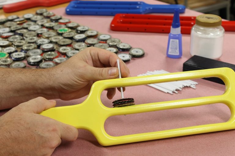 How to Make a Bottle Cap Tambourine Easy Woodworking Project
