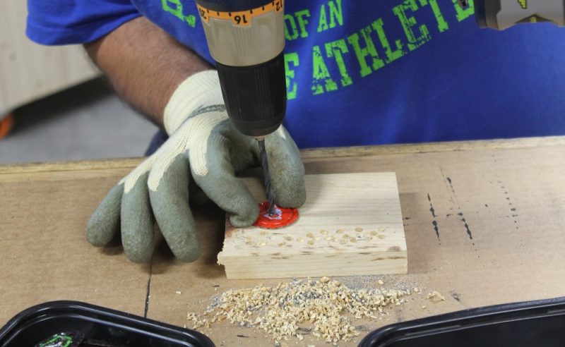 Drilling the caps
