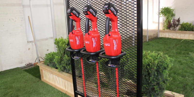 milwaukee battery powered hedge trimmer