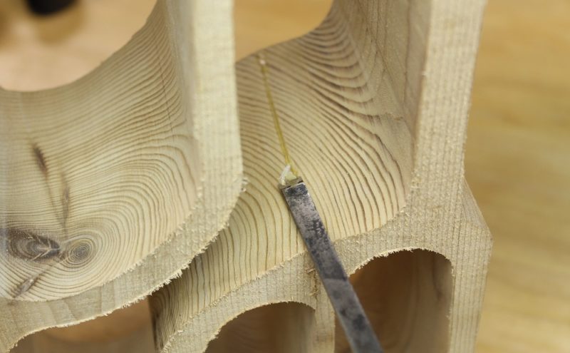 Removing excess glue