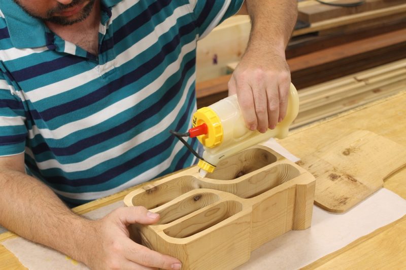 Gluing on back
