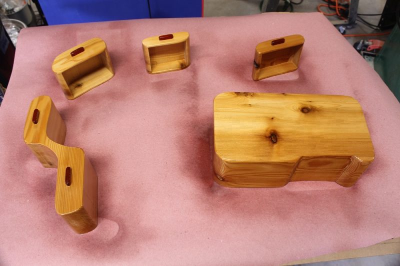 Sprayed with lacquer