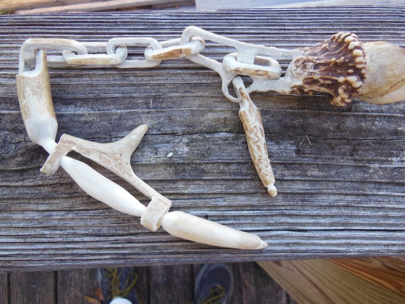 Dremel-carved deer antler