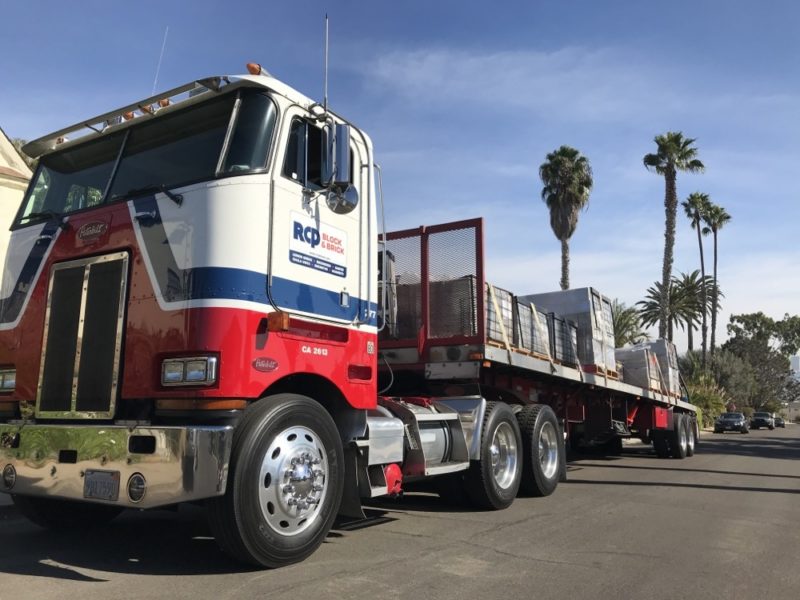 concrete block wall delivery