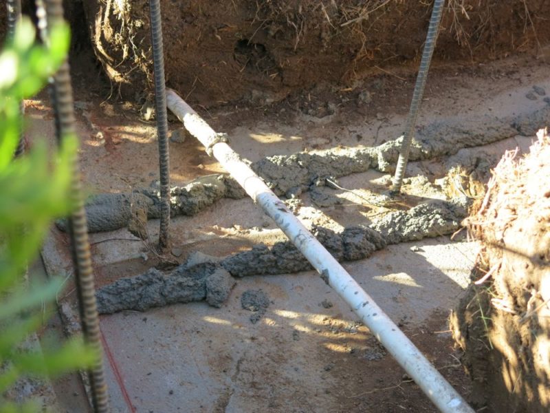 laying the first block