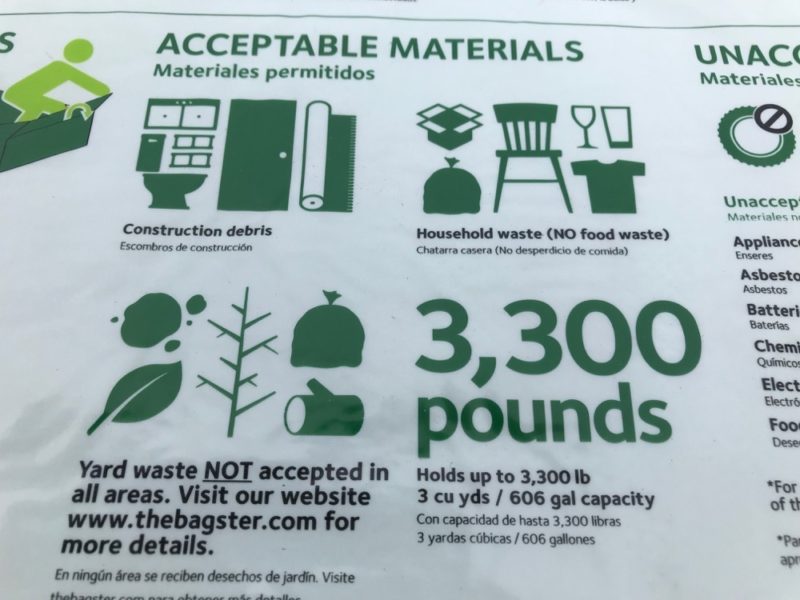 acceptable debris