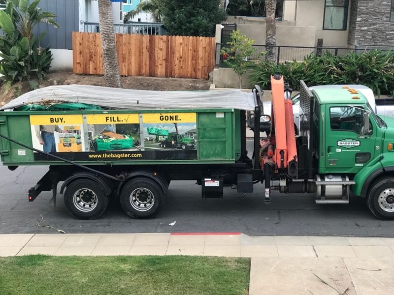 bagster truck leaving
