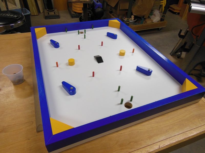 Quarter hockey game board