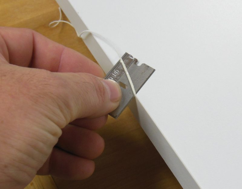Trimming the edge banding