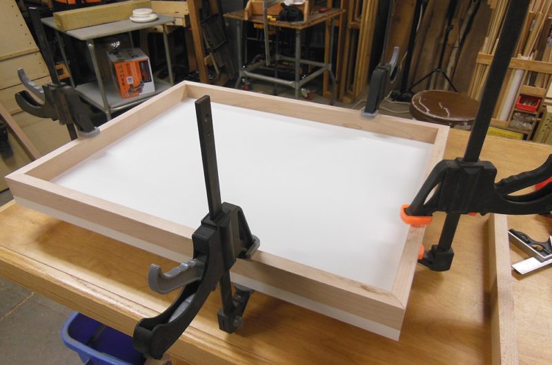 Clamping to mark for dowels