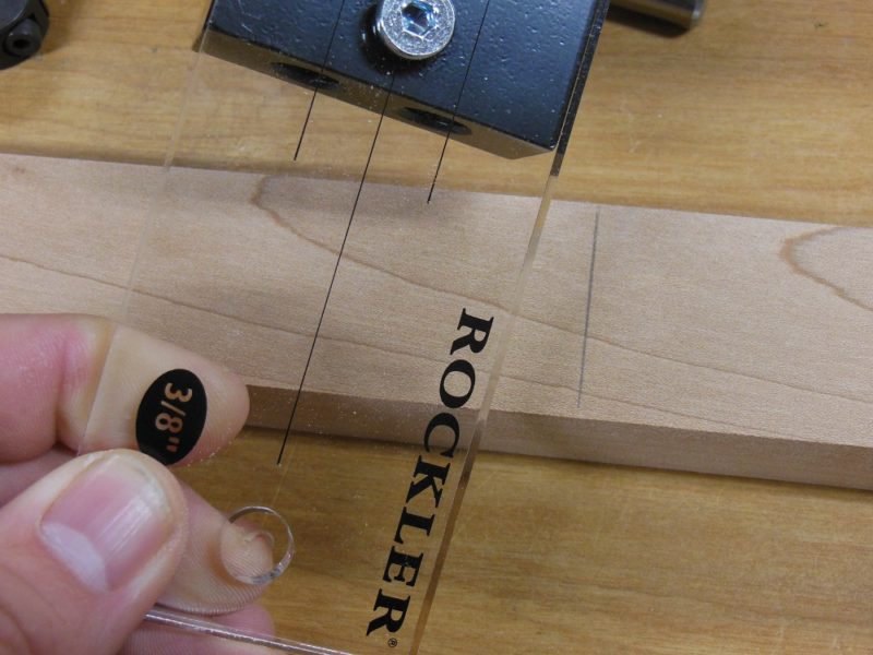 Doweling jig alignment mark