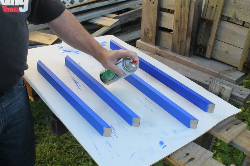 Spraying clear lacquer
