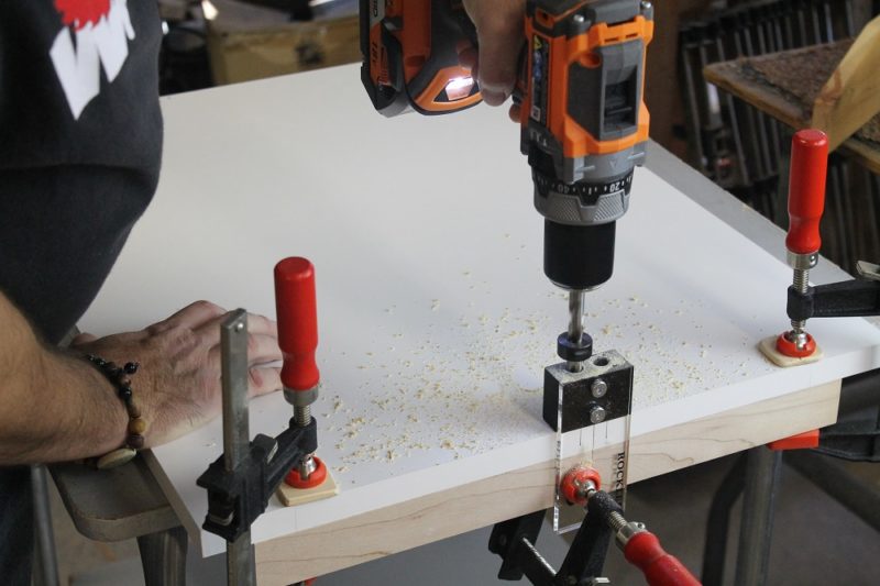Drilling the board